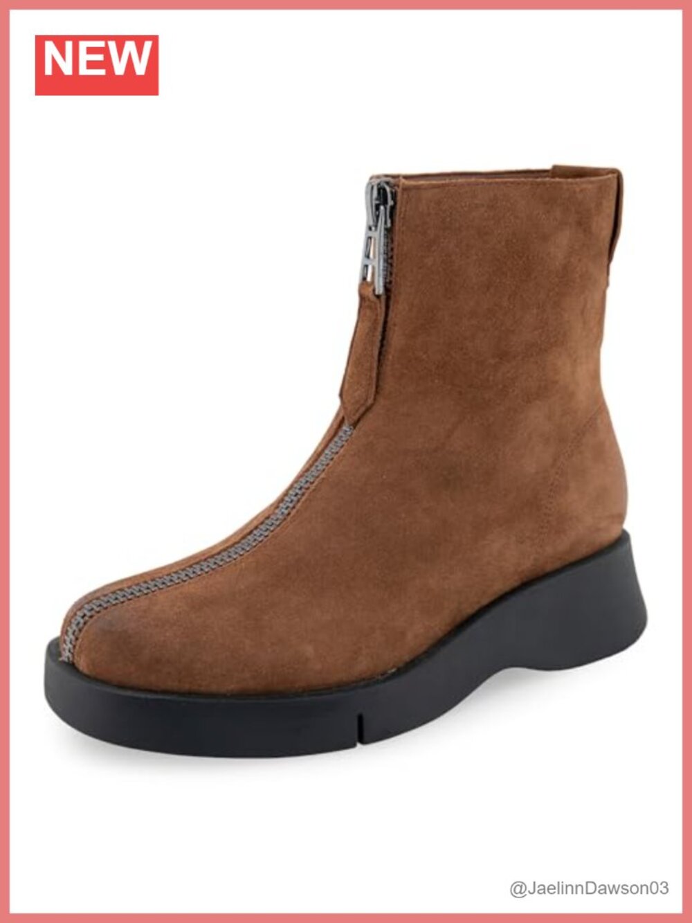 Aerosoles Women's Francis Boots Ankle Bootie Suede Flatform Zip